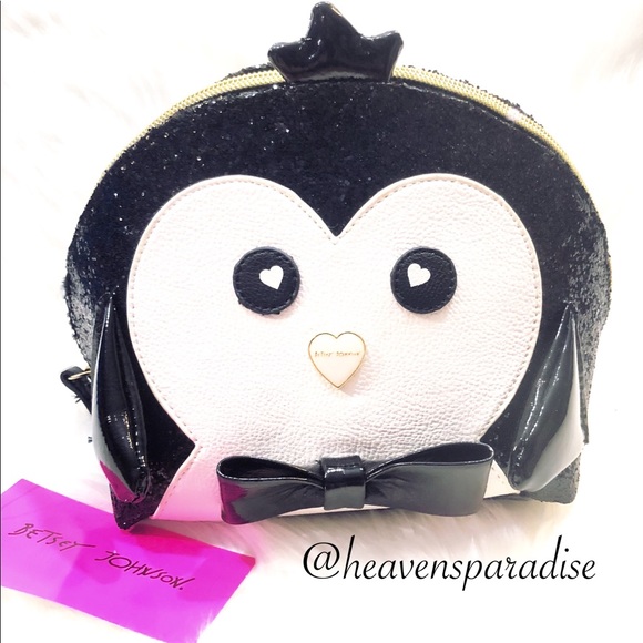 betsey johnson penguin purse
